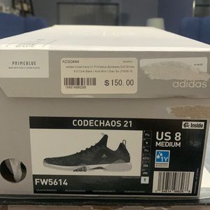 Adidas Codechaos 21 Prime Blue Spikeless Golf Shoes